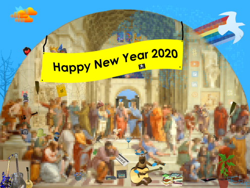 Elky New Year's Card for 2020